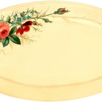 Vintage China Rose Platter Image