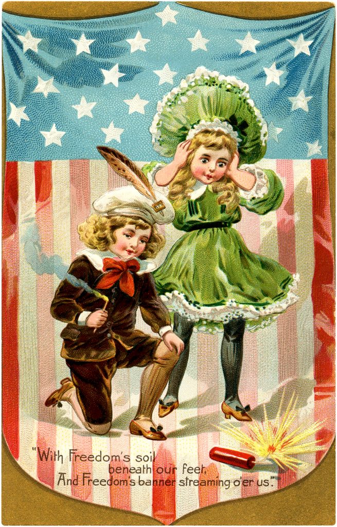 Vintage Firecracker Kids Image