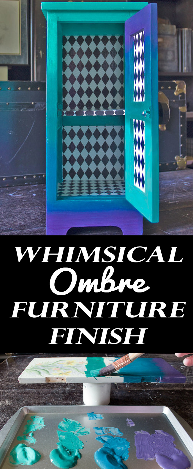 Whimsical Ombre Furniture Finish