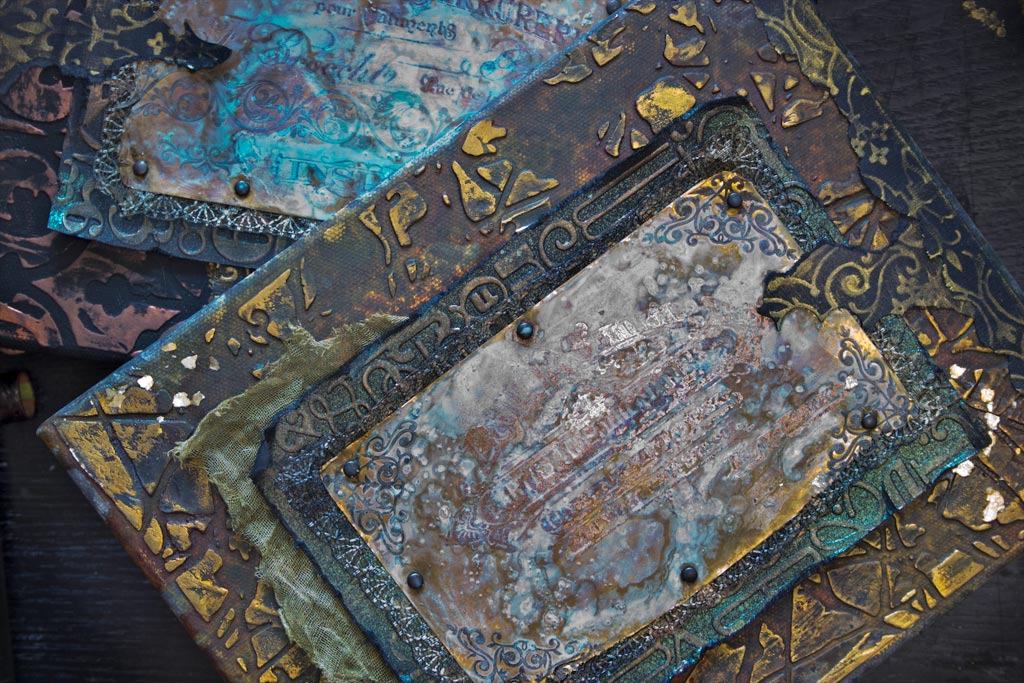 Close up of grungy Copper sign
