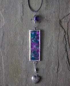 Alcohol ink pendant jewelry