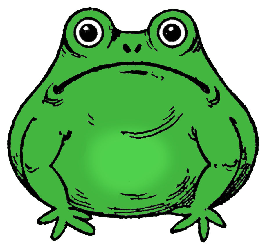 Green Frog Drawing