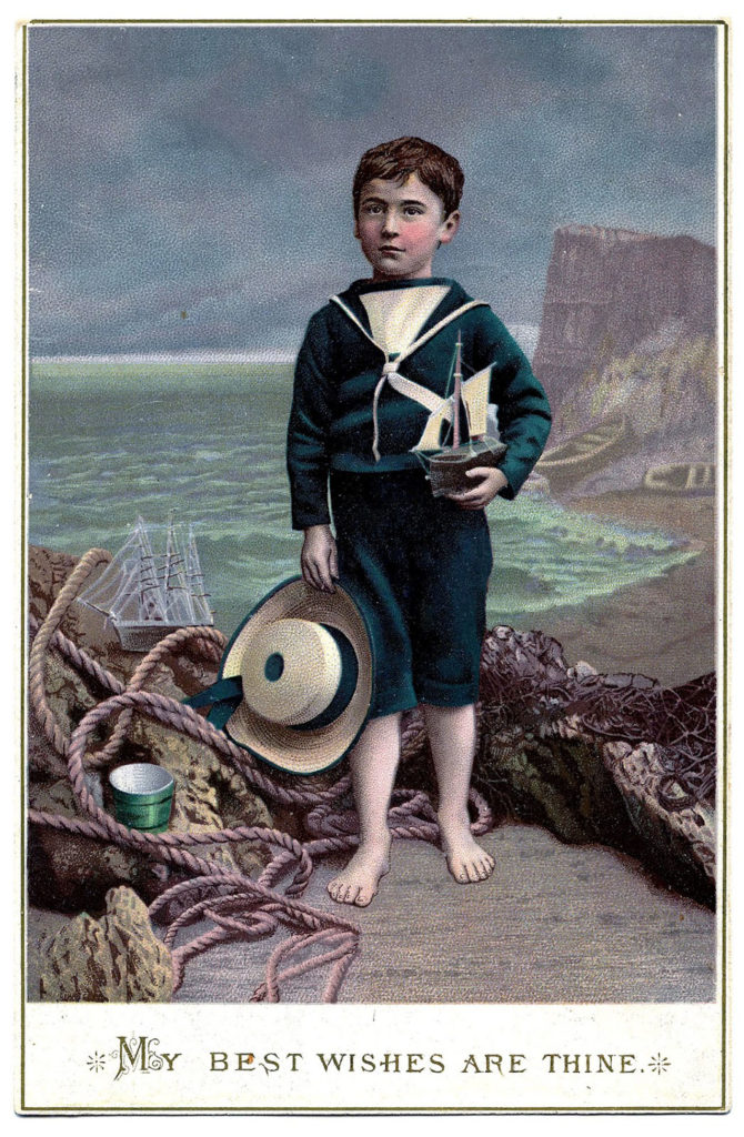 Vintage Sailor Suit Picture