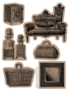 French furniture stickers