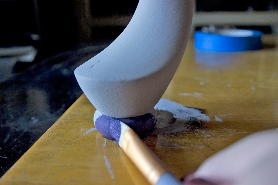 Painting table feet