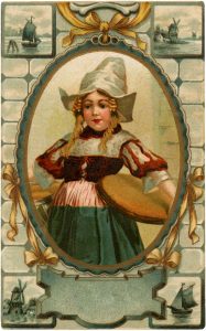 3 Vintage Dutch Girl Images! - The Graphics Fairy