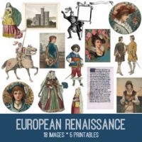 collage of medieval people