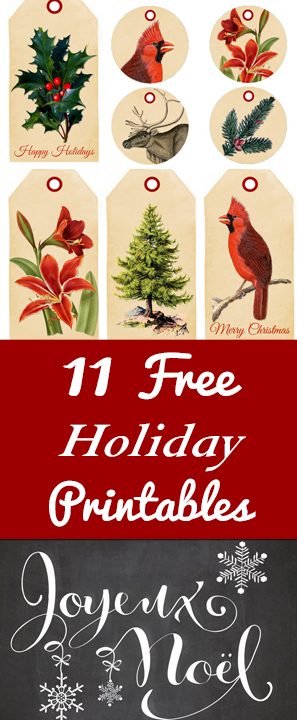 11 Free Holiday Printables! - The Graphics Fairy