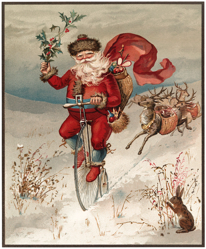 Antique Santa Bike Download