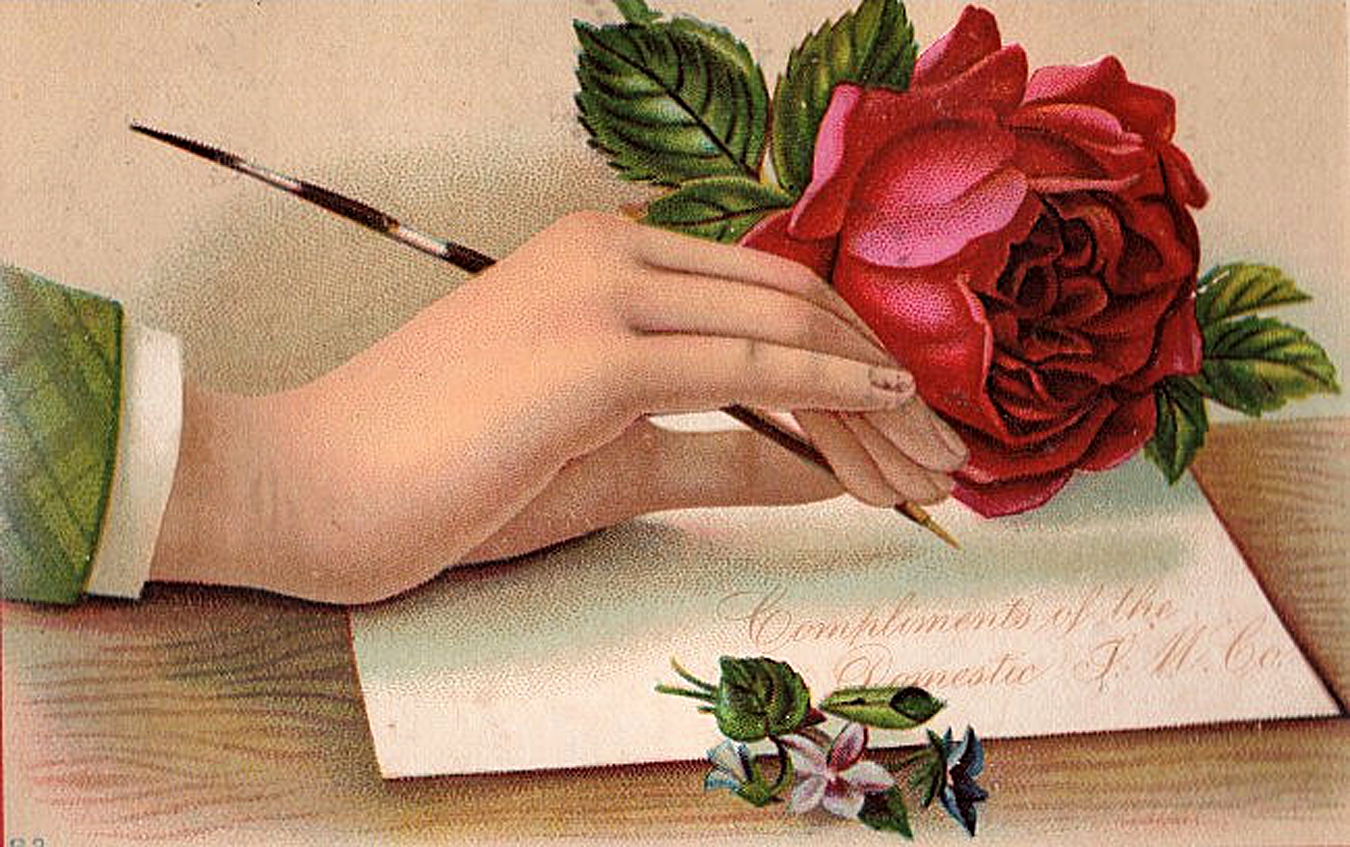 Victorian Hand with Rose