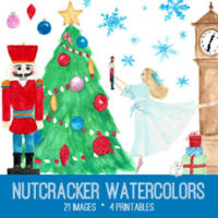 nutcracker watercolor image