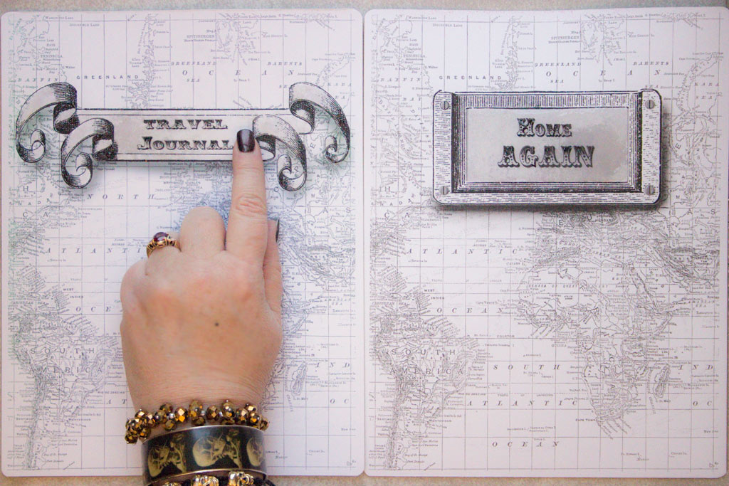 displaying embossed journal page