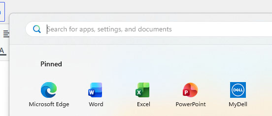 Screenshot on how to search for apps