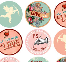 valentine stickers
