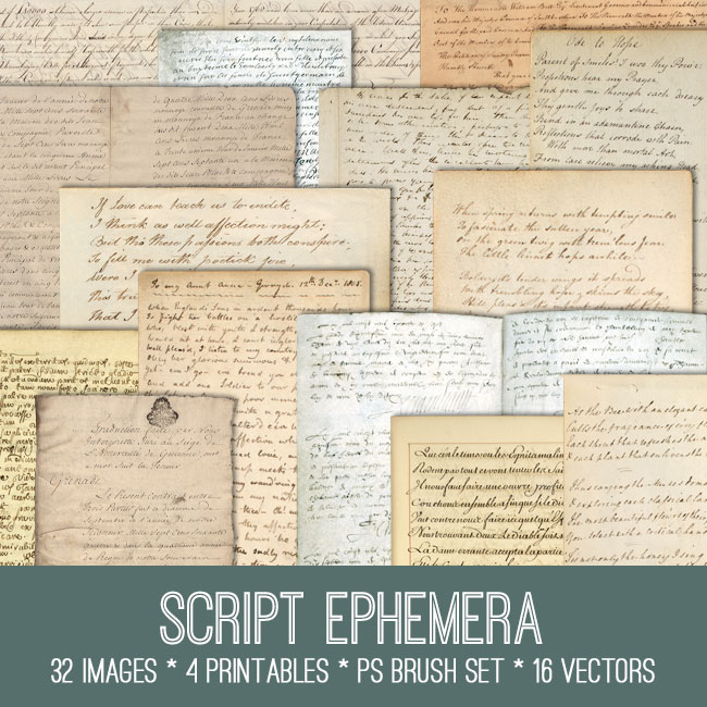 Script Ephemera Kit