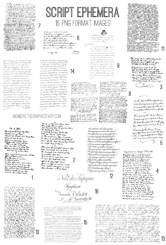 script paper collage