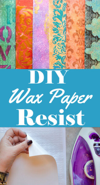 Wax Paper Crafts: (Resist Embossed Technique!) - The Graphics Fairy