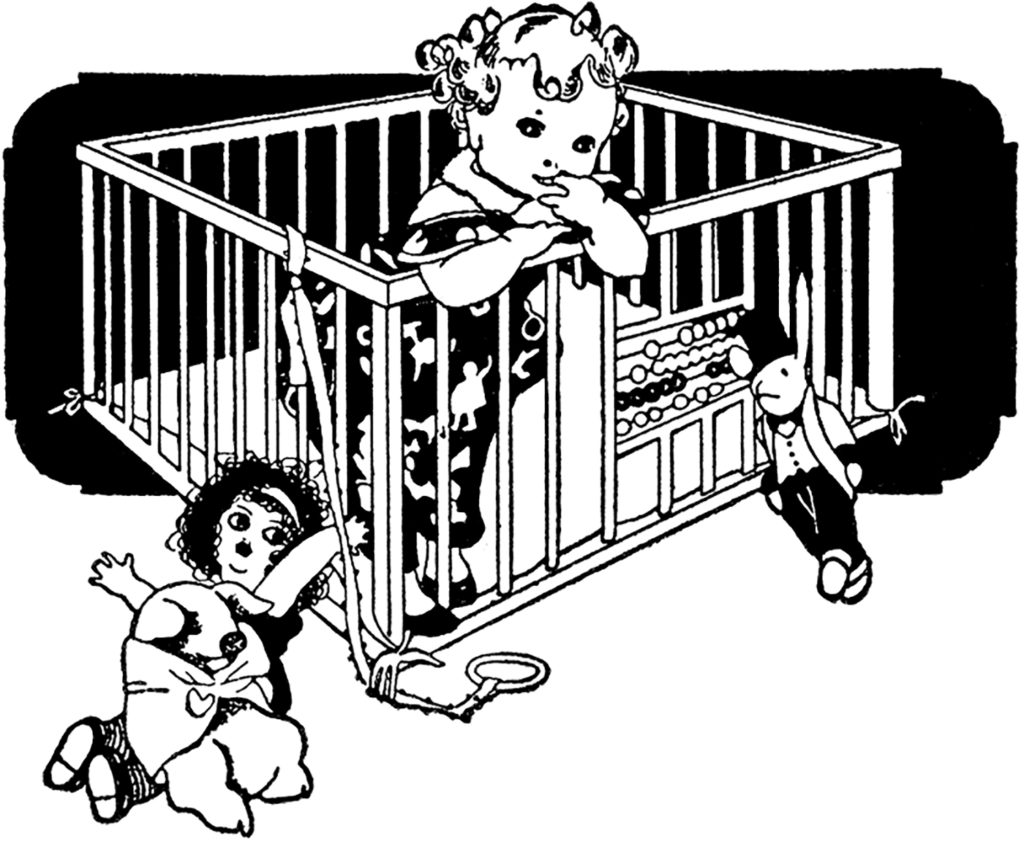 Vintage Toddler Playpen Image