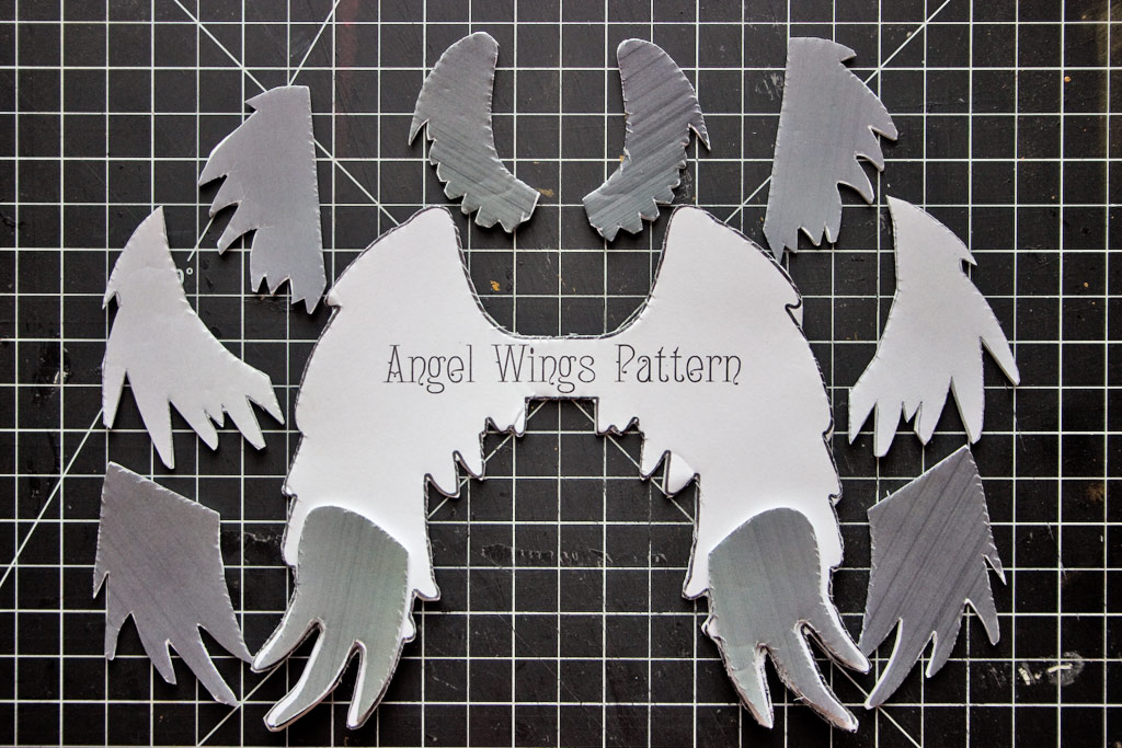 foam angel wings cut out