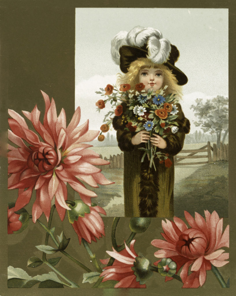 18 Children With Flowers Pictures The Graphics Fairy