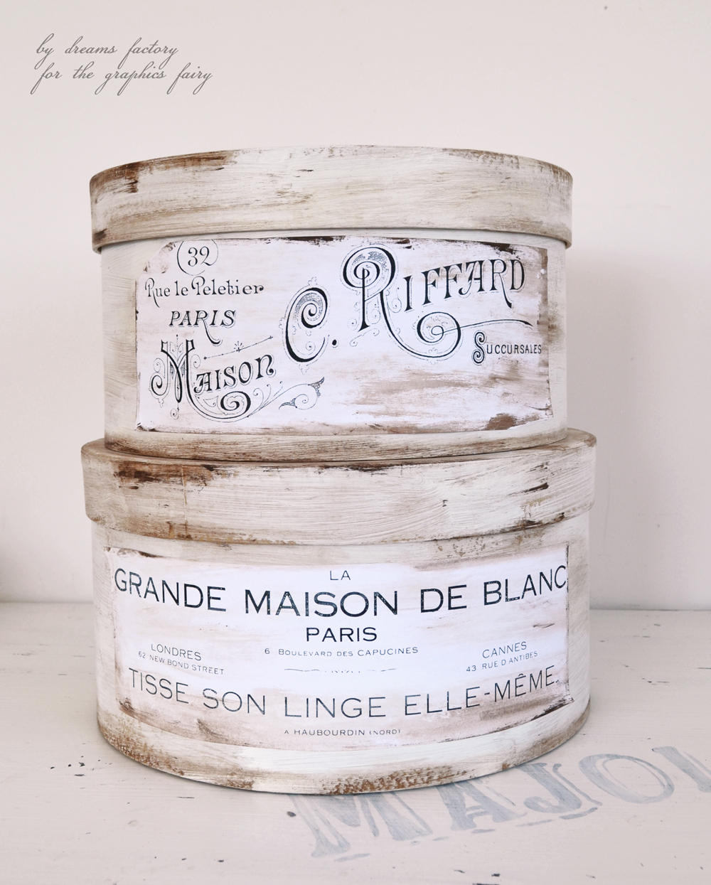 Antique French Hat Boxes Project
