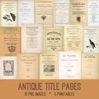 collage of title pages ephemera
