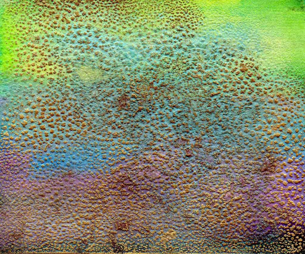 close up of watercolor salt effect