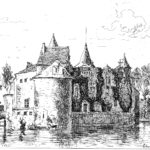 A vintage image of a castle