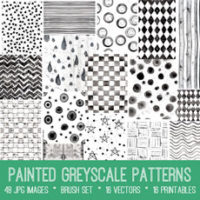 gray patterns collage