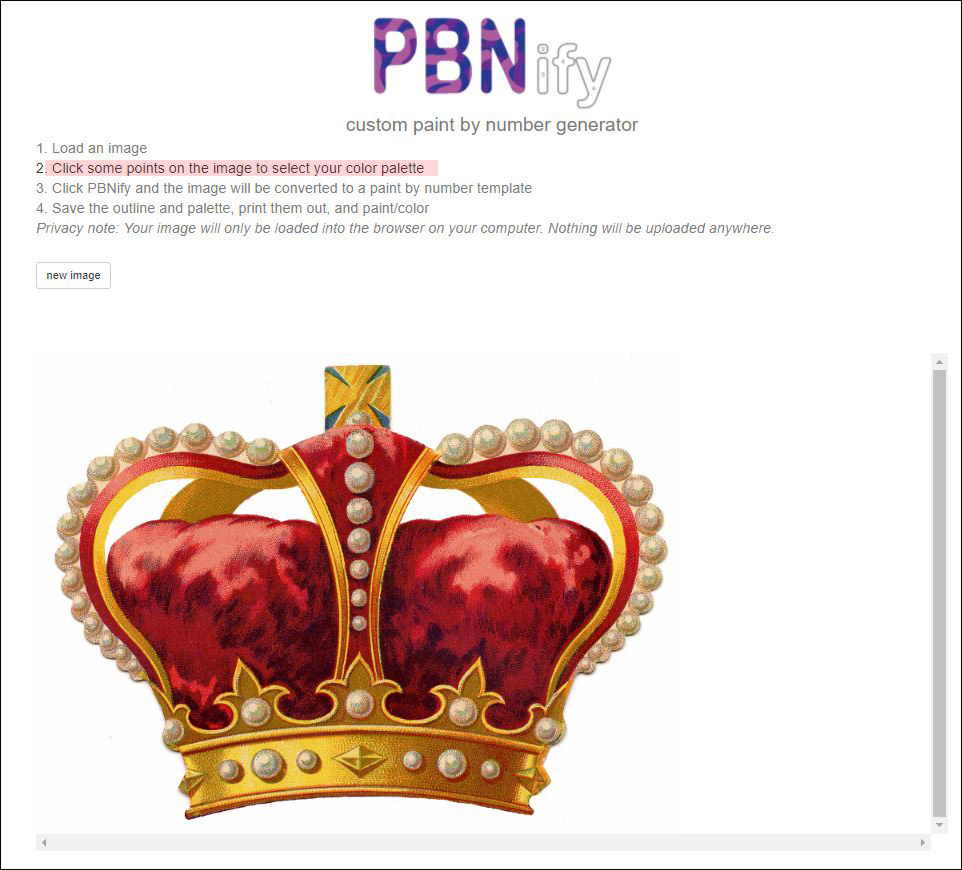 crown image on PBNify site
