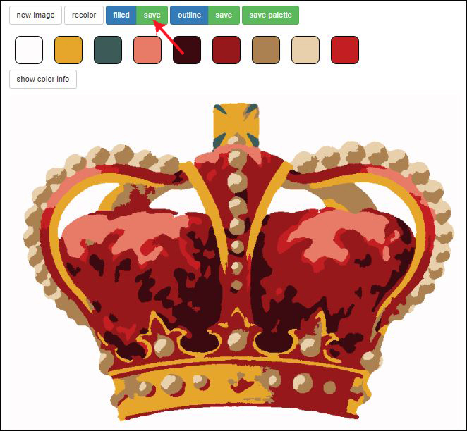 creating color chart for crown