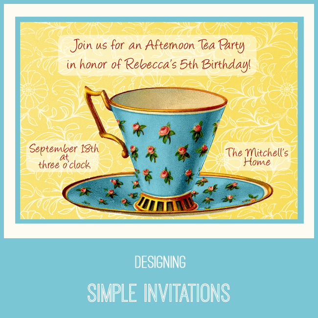 teacup invitation
