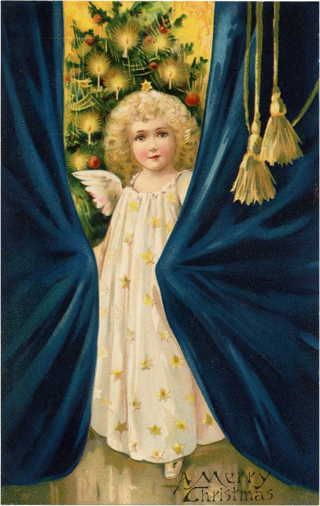 Vintage Best Christmas Angel Image
