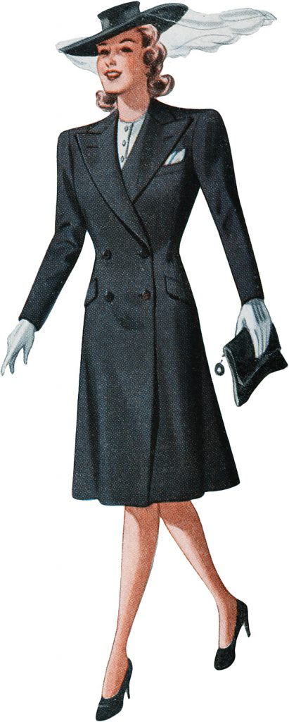 Image of a lady wearing a coat