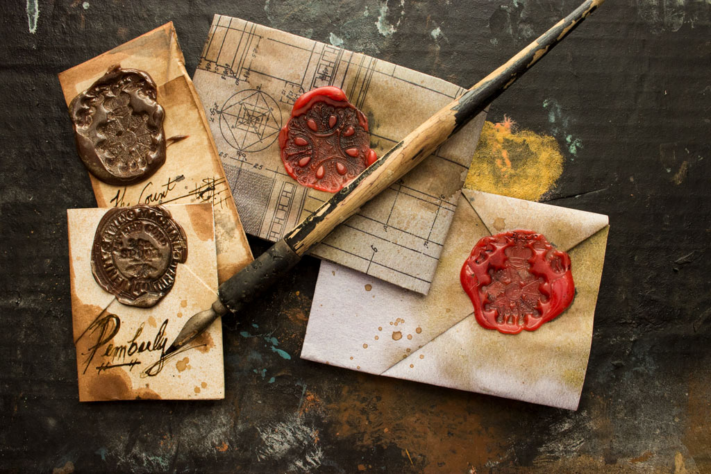 Faux Wax Seals with Rubber Stamps! - The Graphics Fairy