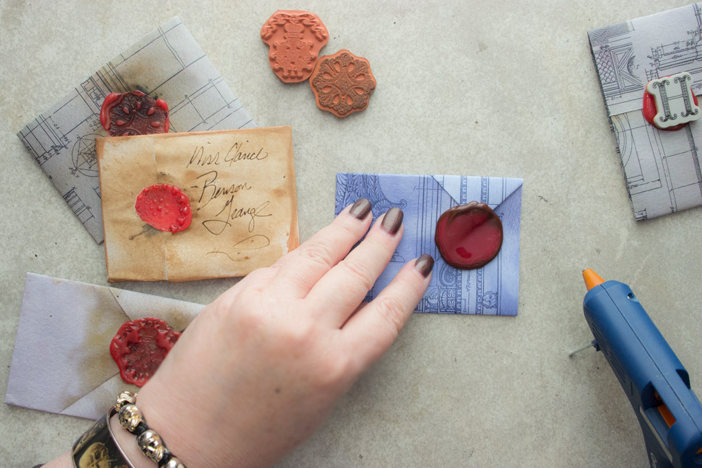 Faux Wax Seals with Rubber Stamps! - The Graphics Fairy