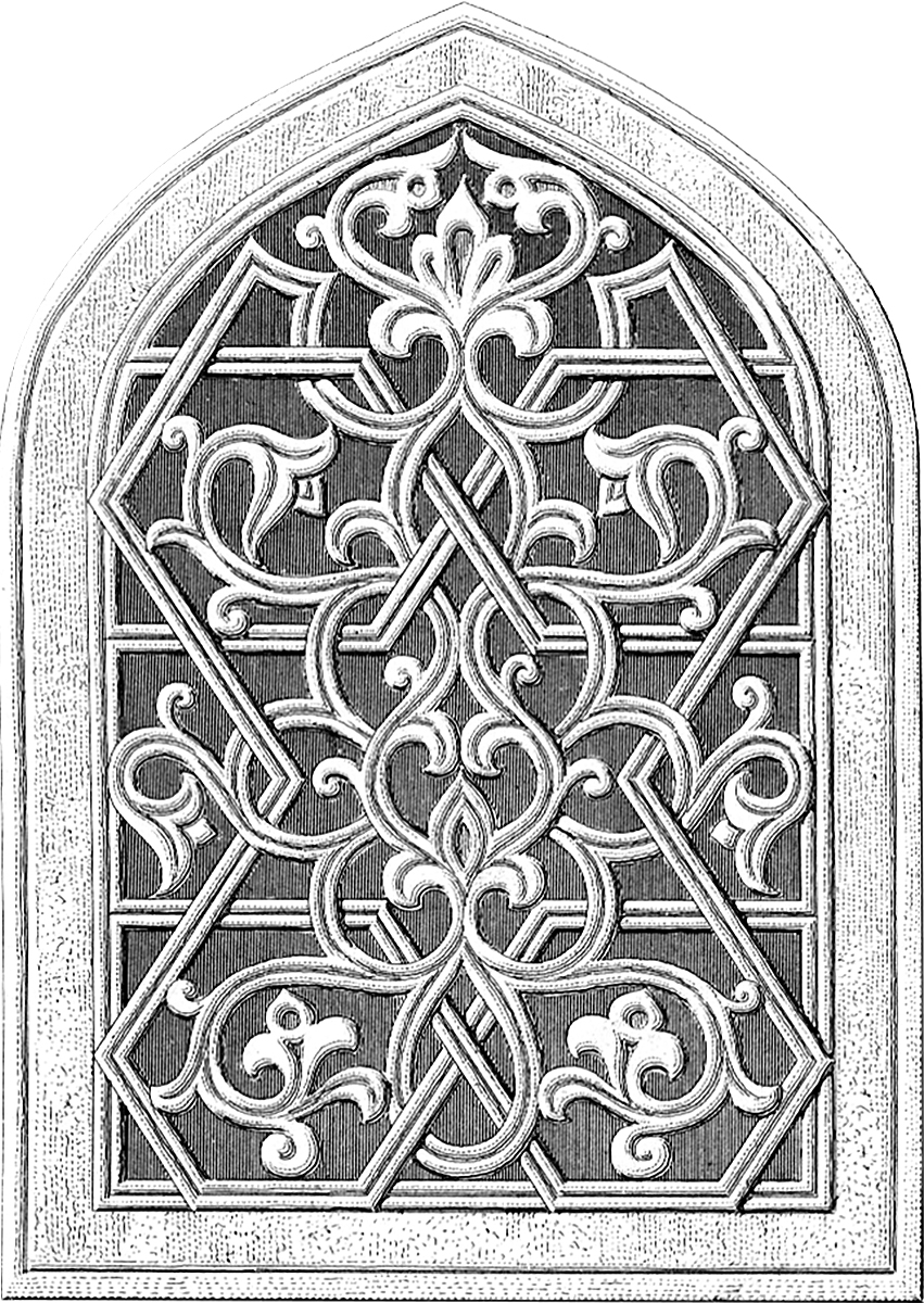 Vintage Gothic Arch Window Architectural Clip Art! - The Graphics Fairy