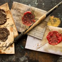 Letters with wax seals craft