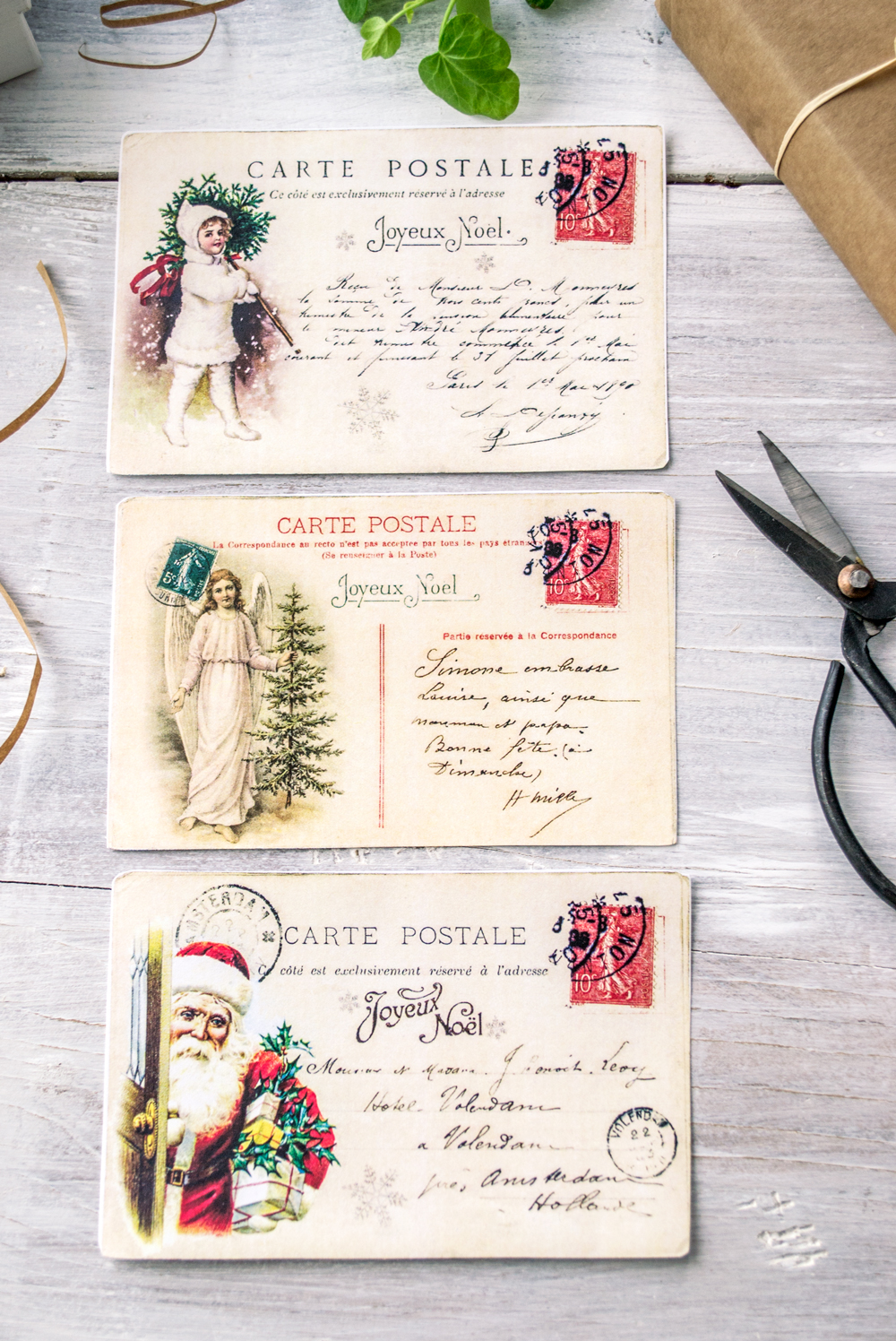 vintage-french-christmas-postcards-free-printable