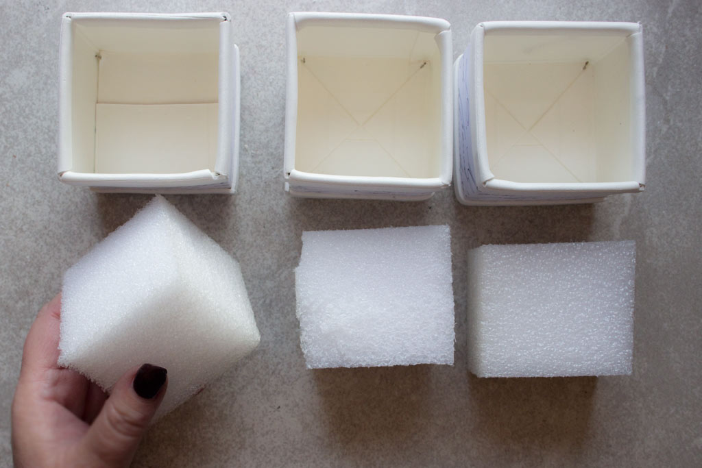 milk carton craft boxes with foam