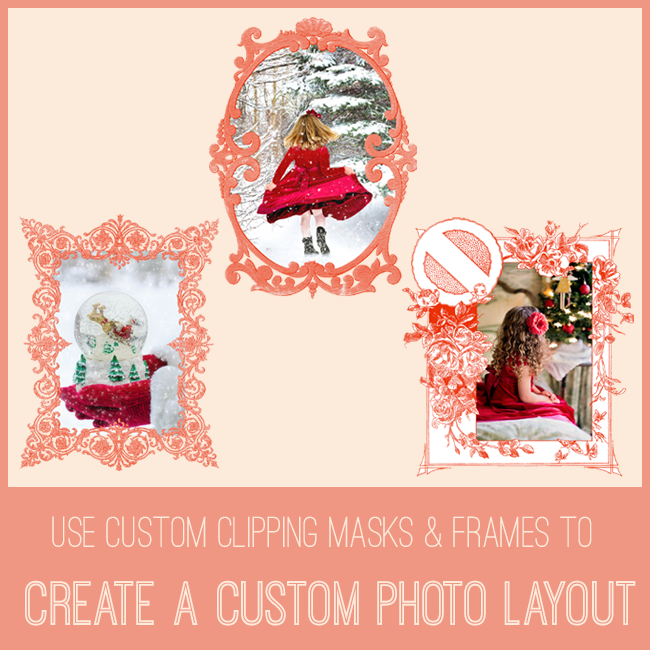 Fancy Frames Collage photo layout with children