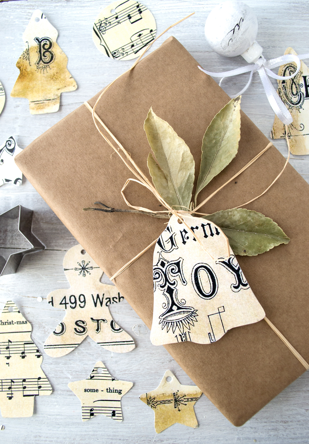 Adorable Homemade Gift Tags With Cookie Cutters - Happy Hooligans