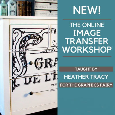 How to Transfer an Image onto Furniture - Video Tutorial - The Graphics  Fairy