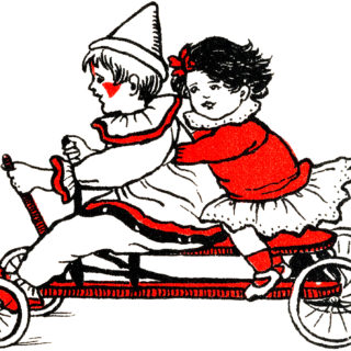 Children Riding Toys Circus Image
