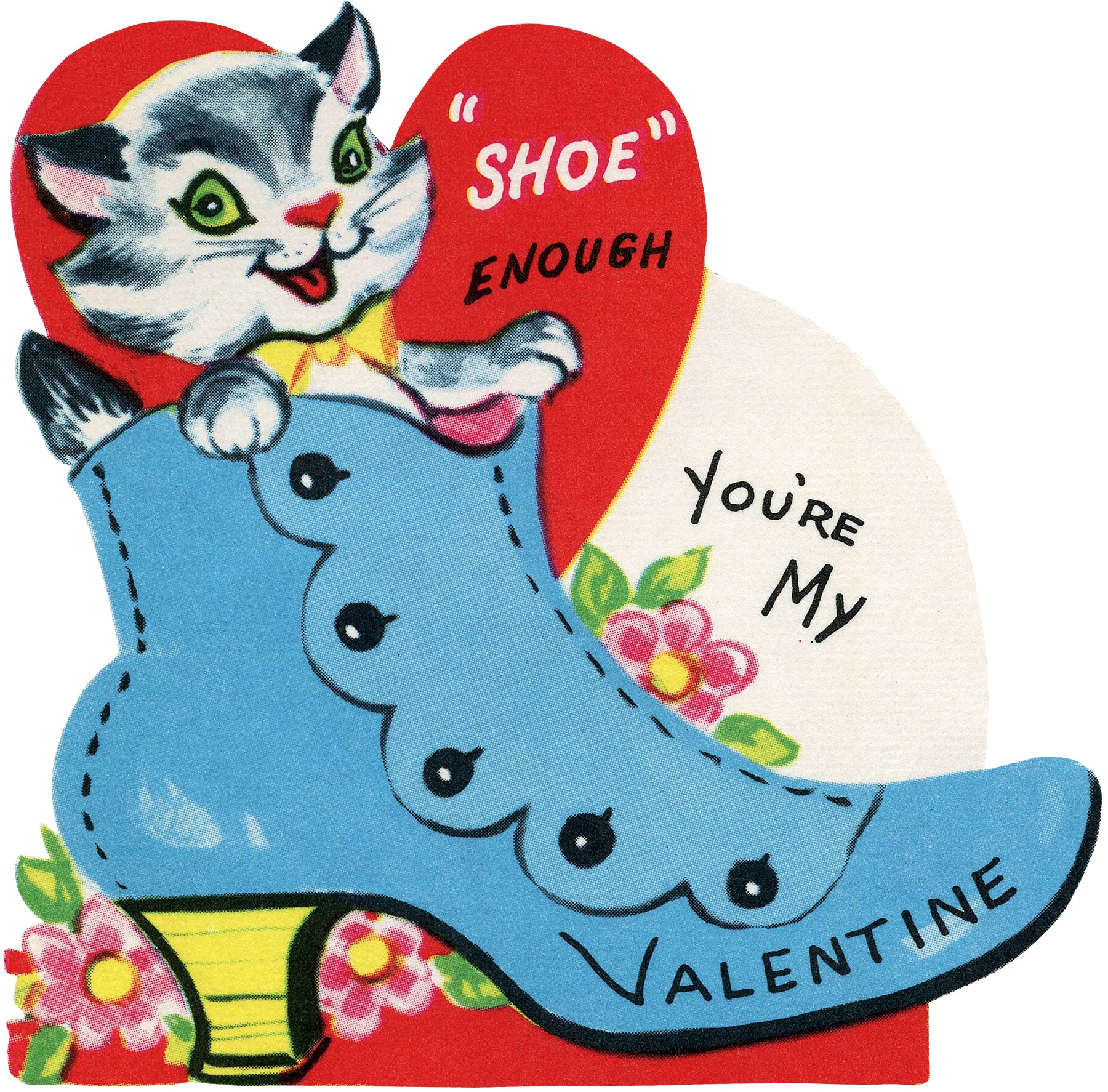 Retro Animal Valentine's Day Cards Graphic by Patterns for Dessert