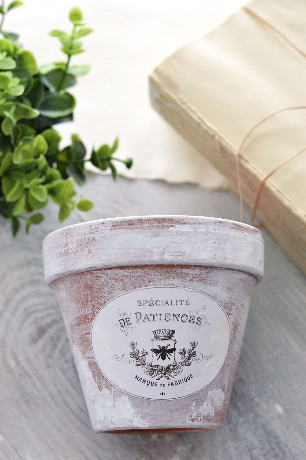 DIY Aged French Pots