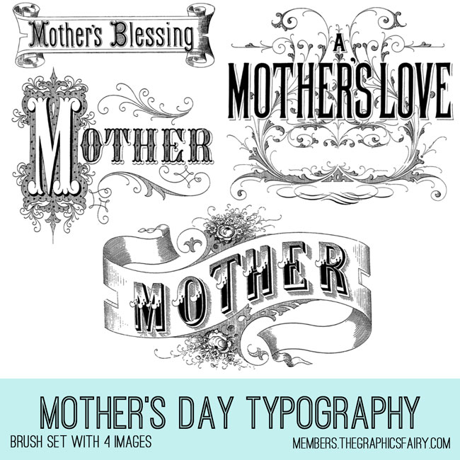 mother typography