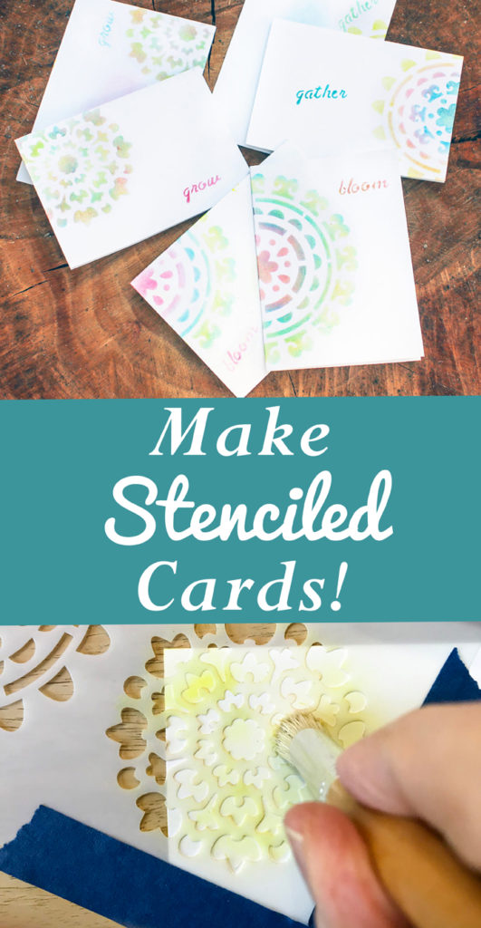 Make Easy Stenciled Cards
