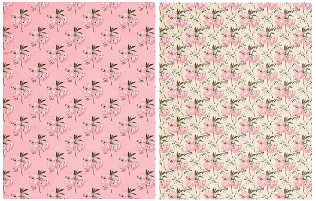 Background pattern Cherry Blossoms Collage