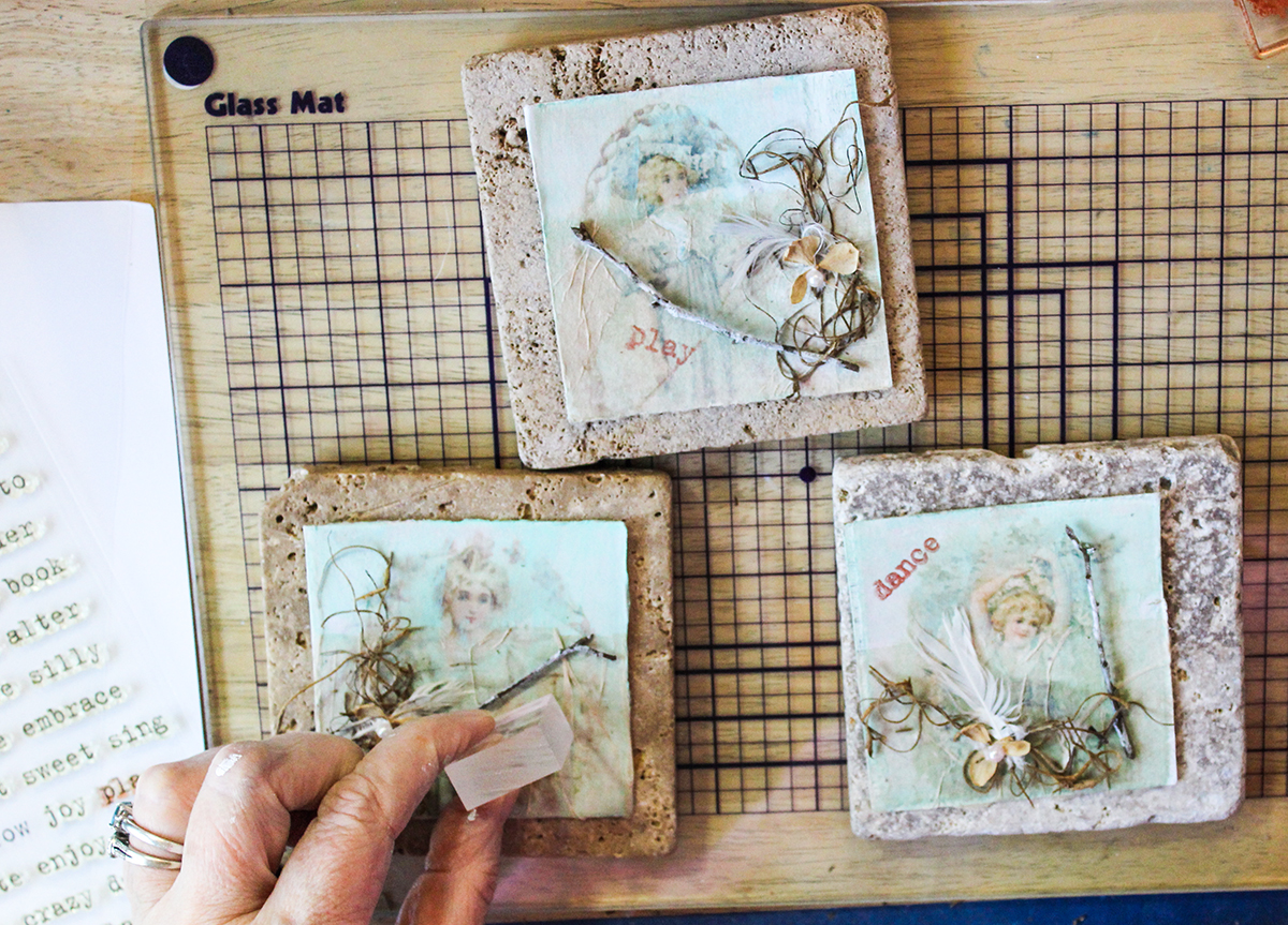 French Spring Mixed Media Tiles Tutorial! - The Graphics Fairy